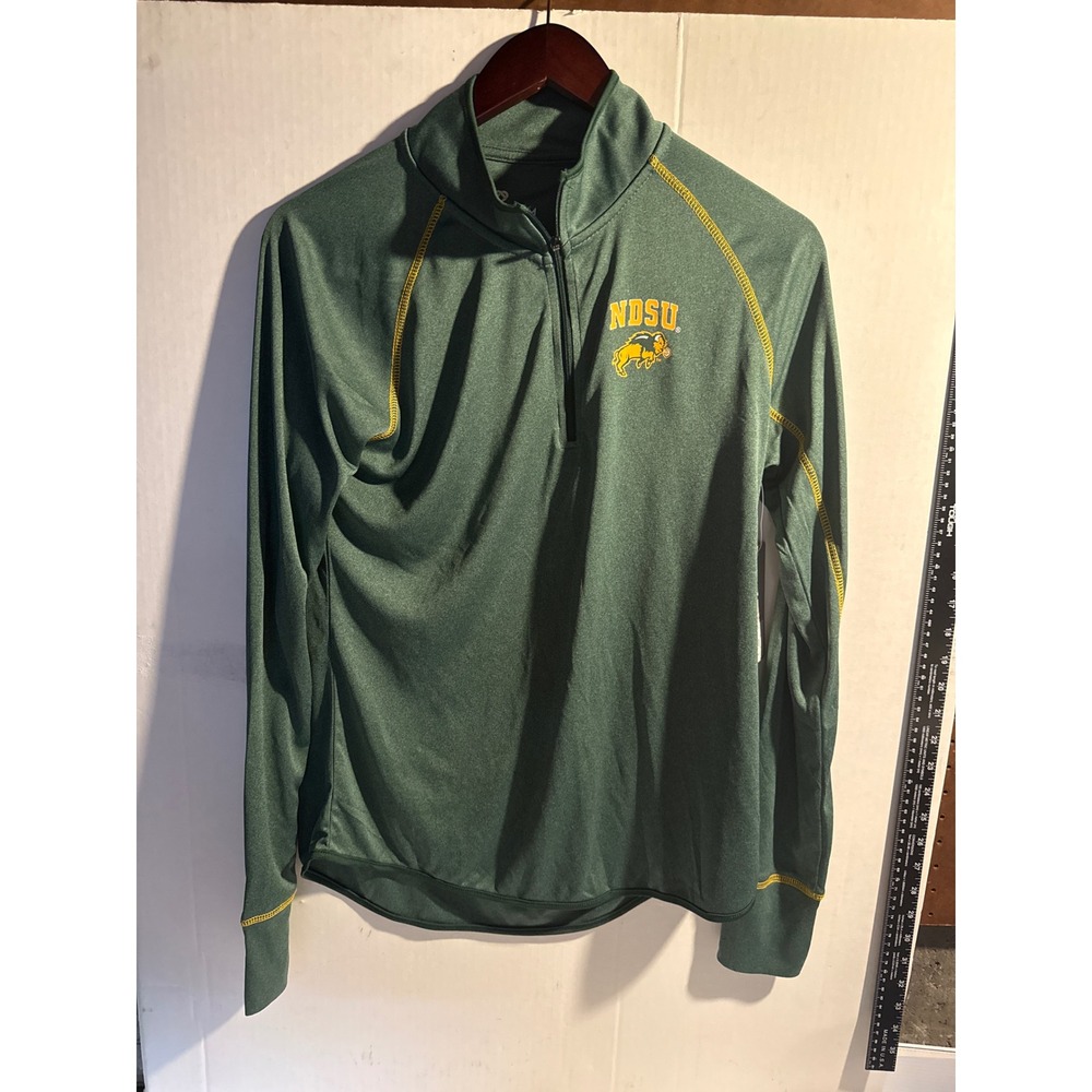 Colosseum NDSU North Dakota State University Bison Quarter Zip Pullover Green L